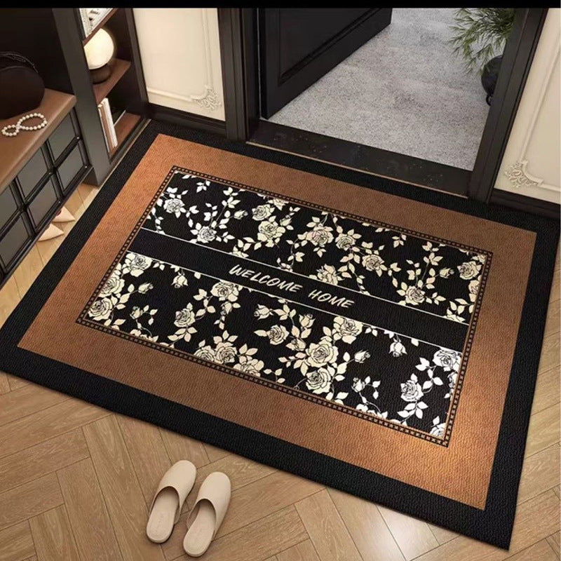 Dekorativer floralem Teppich
