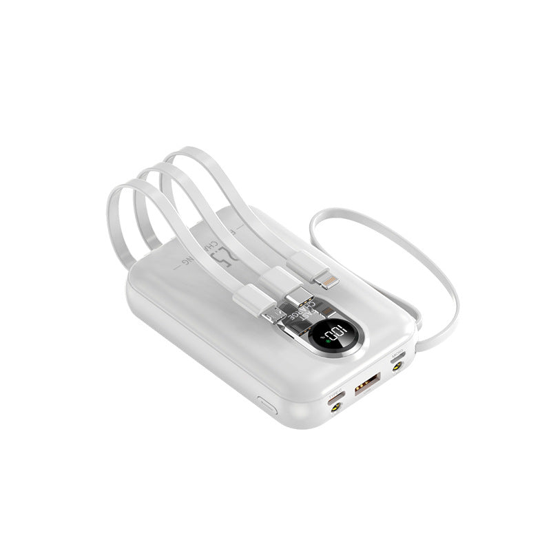 tragbare Powerbank mit Schnellladefunktion und digitaler Restanzeige Brehn
