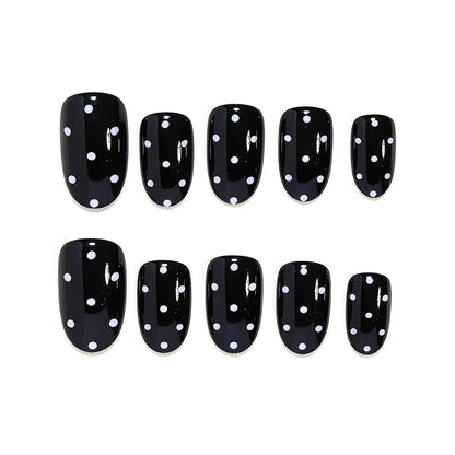 Polka Dot Press-On Nail Set Brehn