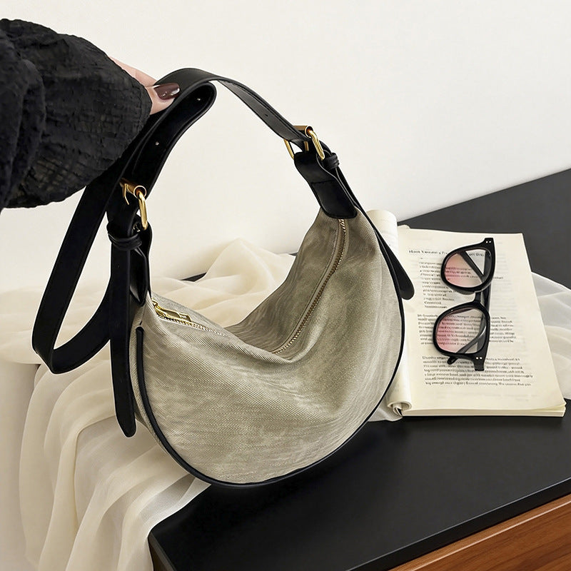 Funktionale weiche Stoff-Schultertasche