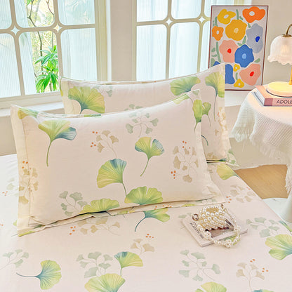 Blumenmuster Kissenbezug Set