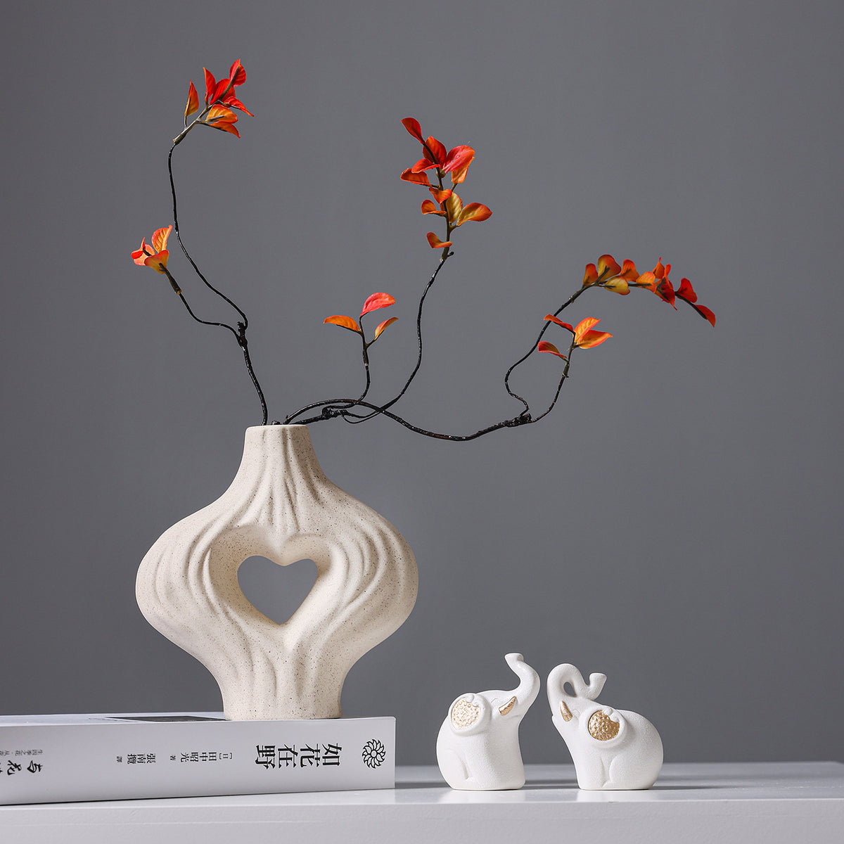 Künstlerische Herzförmige Dekorative Vase
