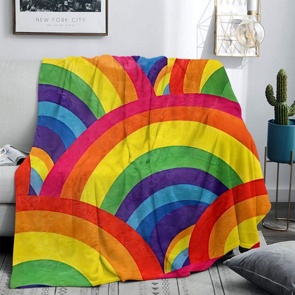 Bunte Weiche Fleece-Decke