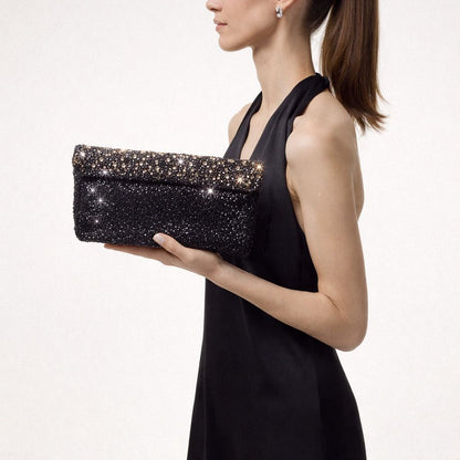 Glänzende Perlen Clutch Tasche