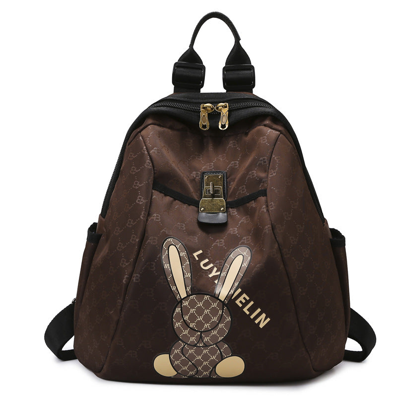 Süßer Bunny Print Rucksack Brehn