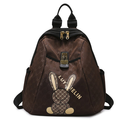Süßer Bunny Print Rucksack Brehn