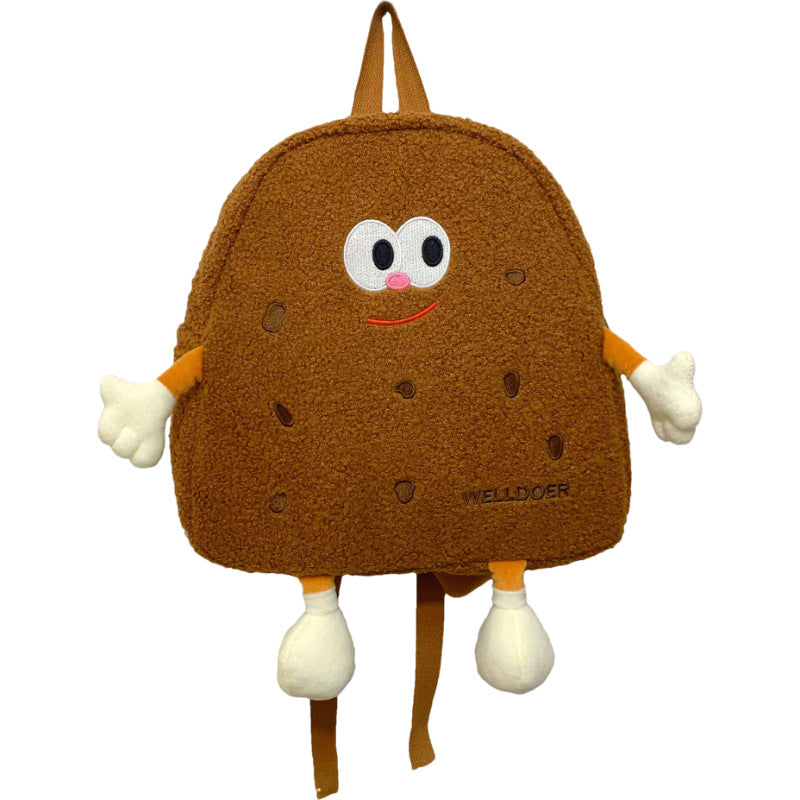 Kinderrucksack mit verspieltem Cartoon-Charakter Brehn