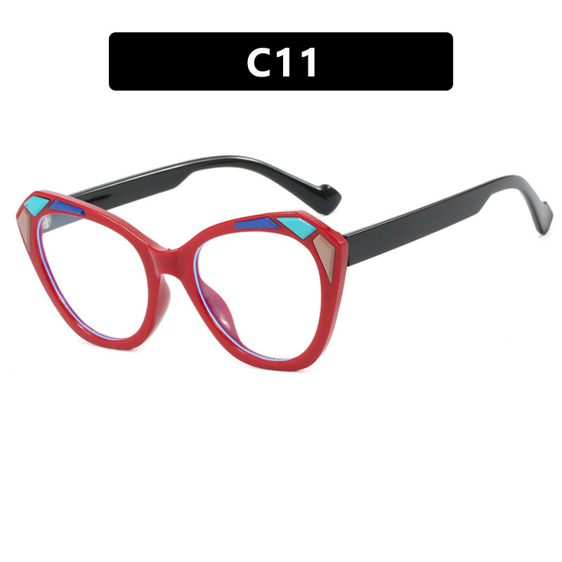 Damen Katzenaugen-Sonnenbrille mit modischen Details Brehn
