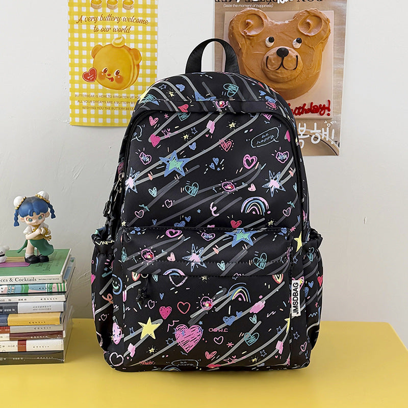 Cartoon-Themen Multi-Taschen Schul-Rucksack