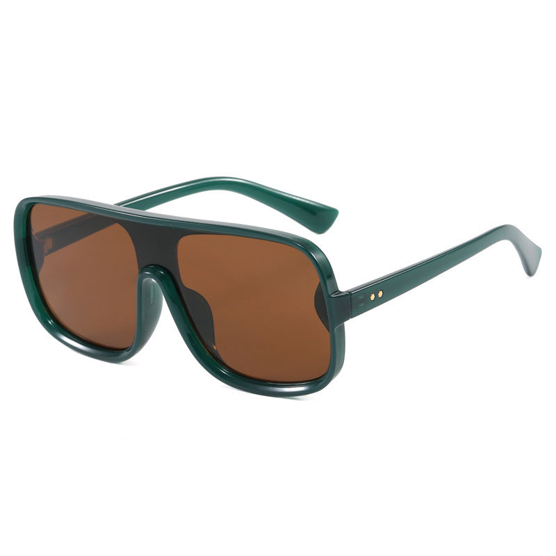 Damen modische Shield-Sonnenbrille mit innovativem Design Brehn