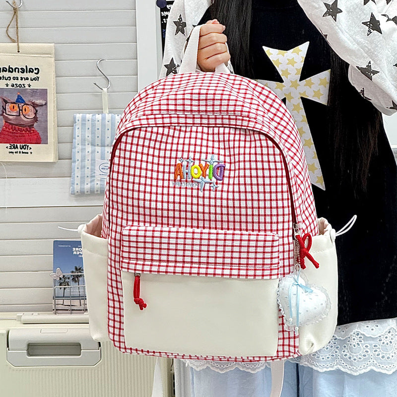 Strukturierter Schulrucksack Brehn