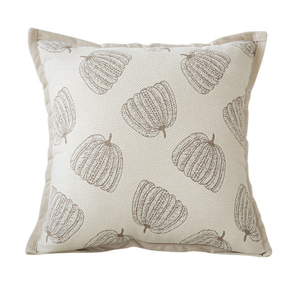 Dekorativer Kissenbezug mit Stepppaspeln und weichem Baumwoll-Mix Brehn
