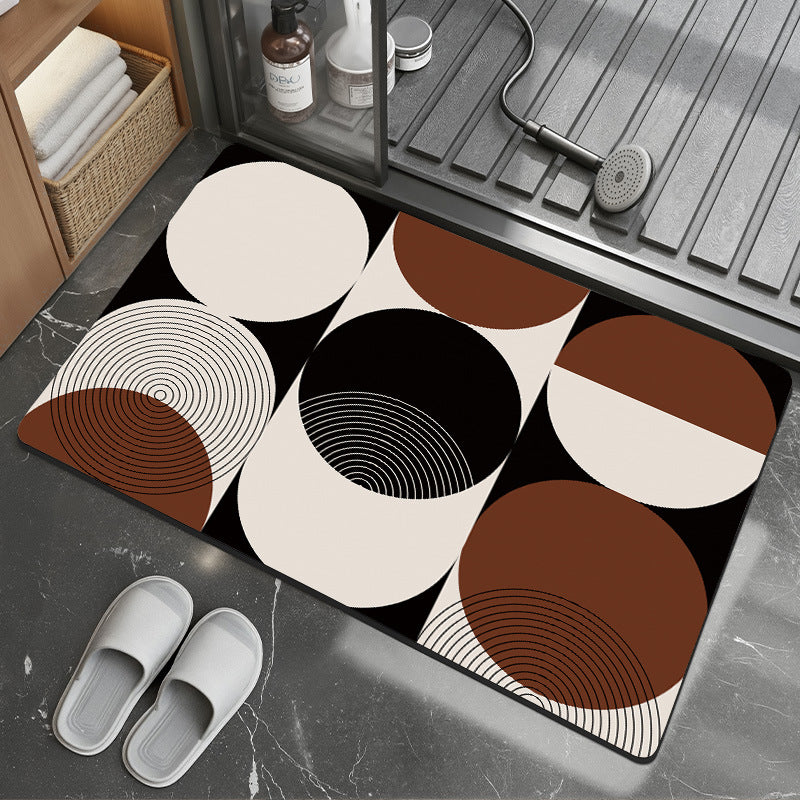 Modern Abstract Badmat Brehn