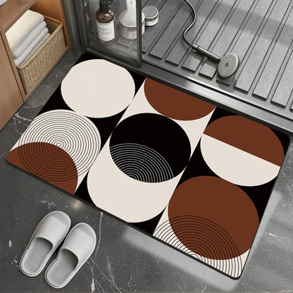Modern Abstract Badmat Brehn