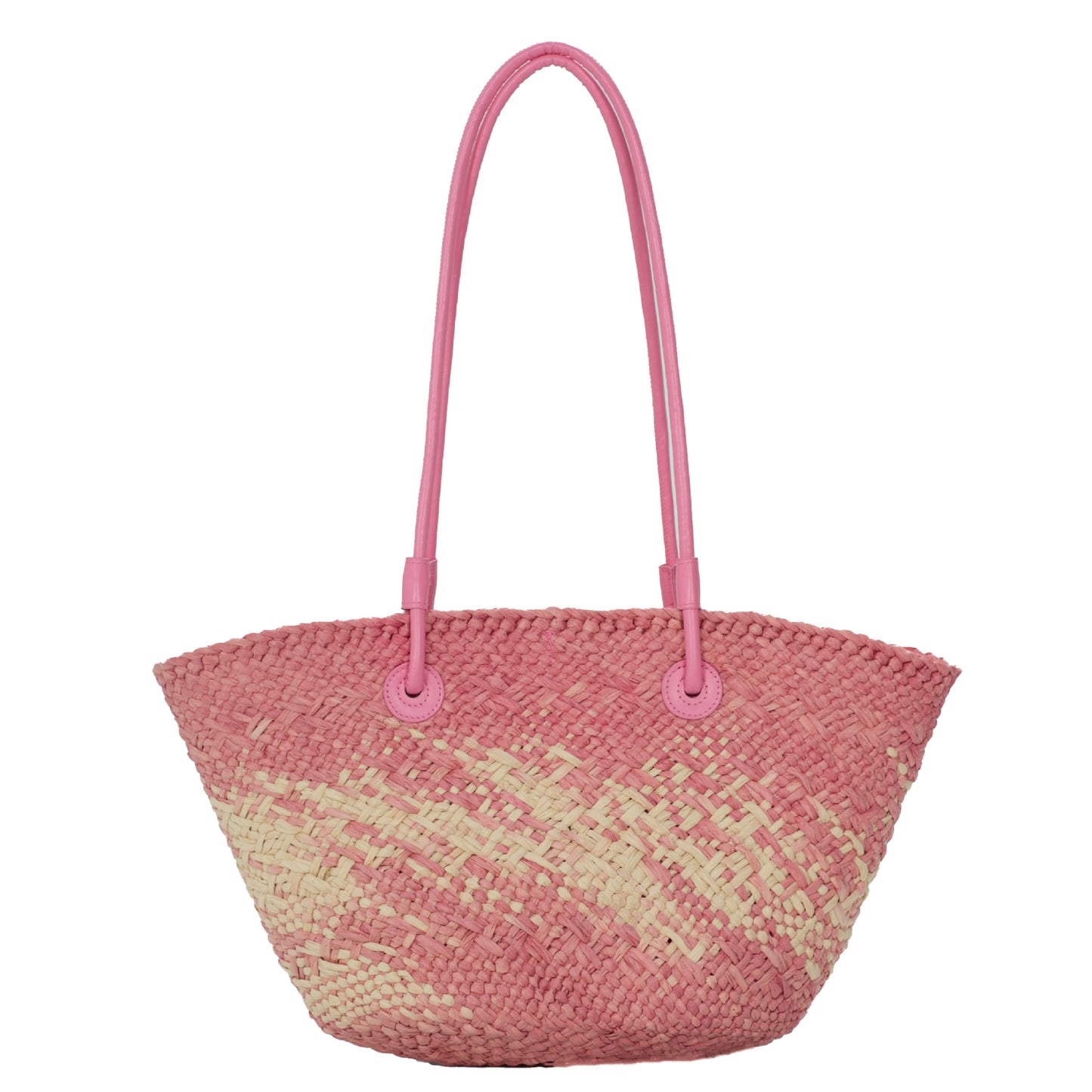 Elegante Handtasche Im Rattanstil mit Doppeltem Tragegriff Brehn