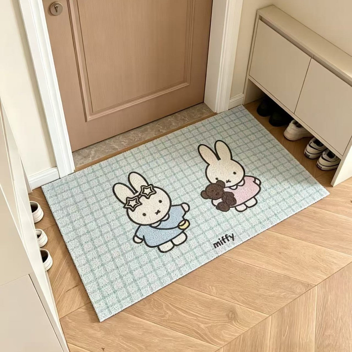 Verspielt Cartoon Kinder Matte Brehn