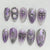 Kunstnagelset mit elegantem Ombre-Design und filigranen Verzierungen Brehn