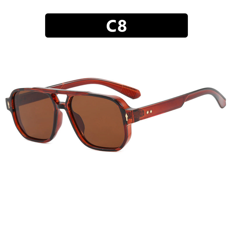 Damen modische quadratische Sonnenbrille mit luxuriösen Details Brehn