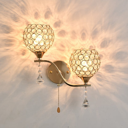 Kristallakzent-Wandlampe
