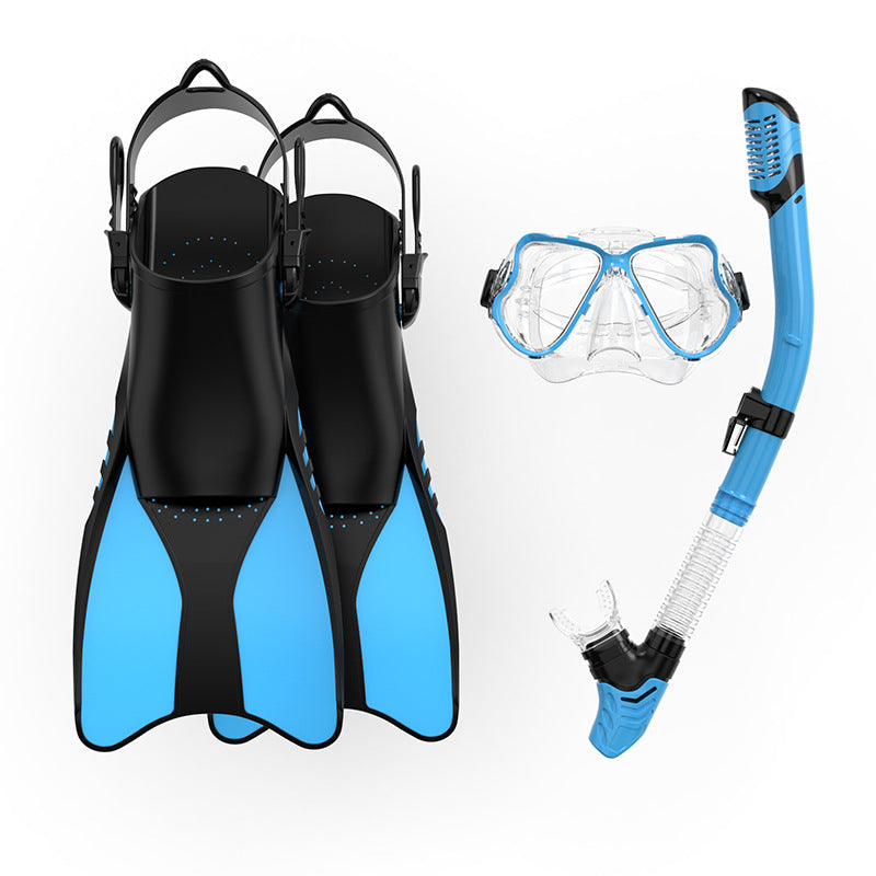 Premium Schnorchelset mit Ergonomischen Flossen und Klarer Tauchmaske Brehn