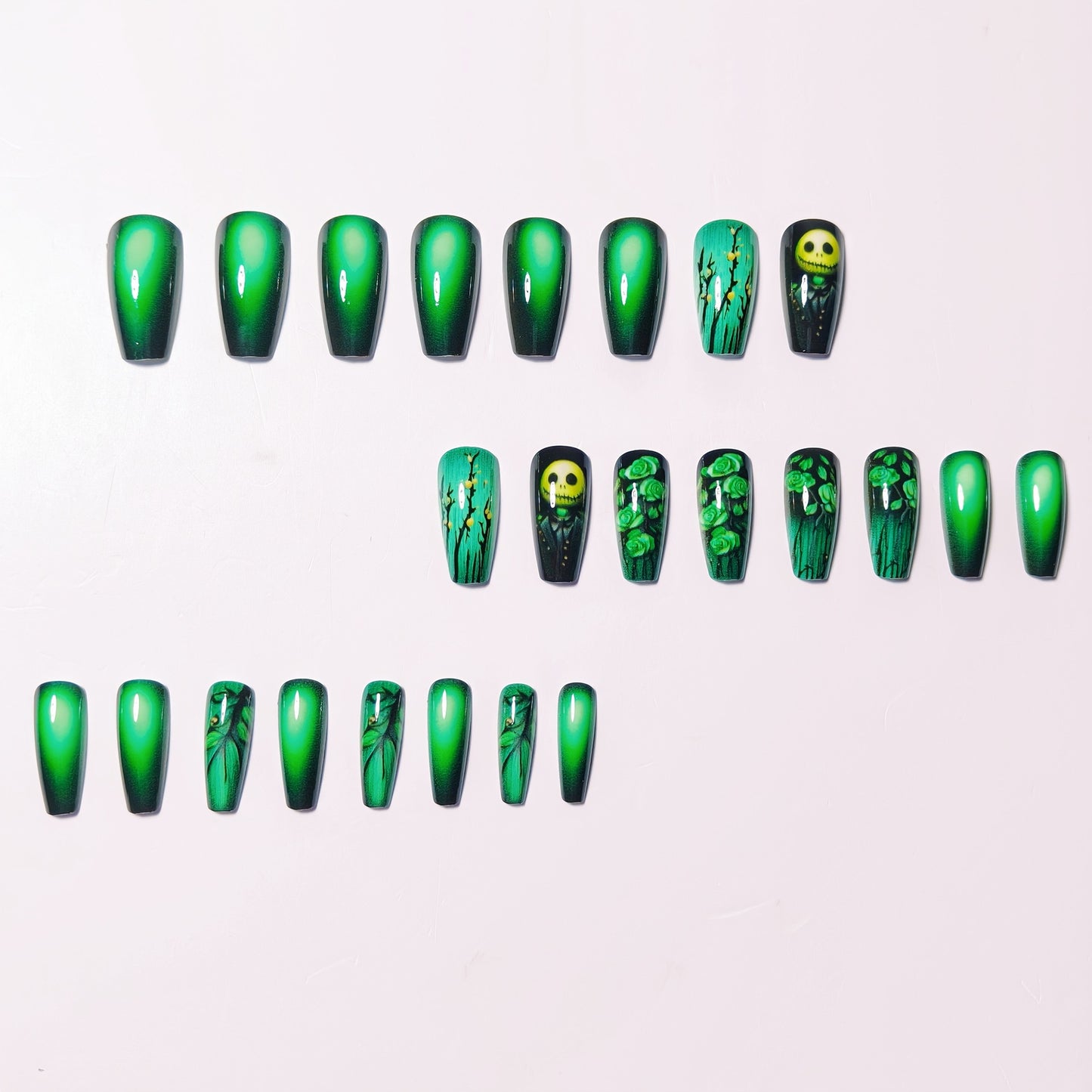 Kreatives Nagelkunst-Set mit Grünem Design Brehn