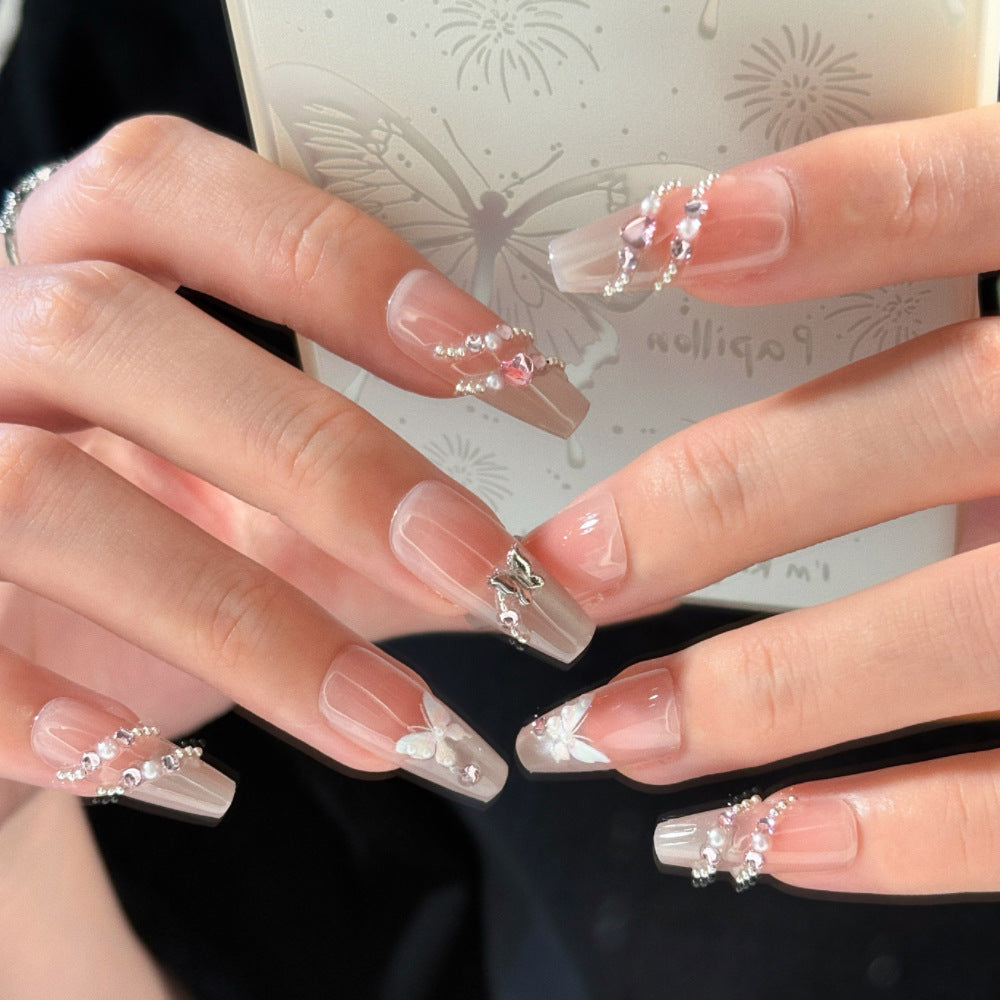 Schmetterling Verziertes Press-On Nagelset Brehn