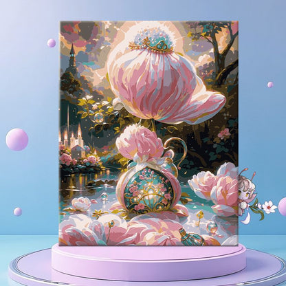 Verspielt Florale Fantasie Leinwand Wanddekoration Brehn