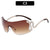 Avantgarde Übergroße Schild Sonnenbrille
