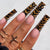 Kreatives Kunstnagelset mit stilvollem Tiermuster Brehn