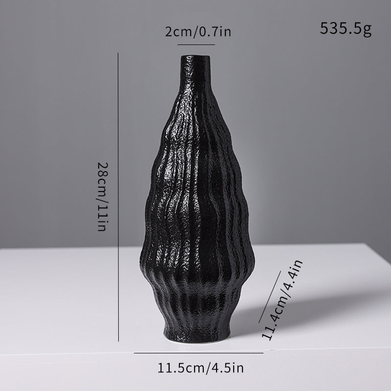 Skandinavische keramische Blumenvase