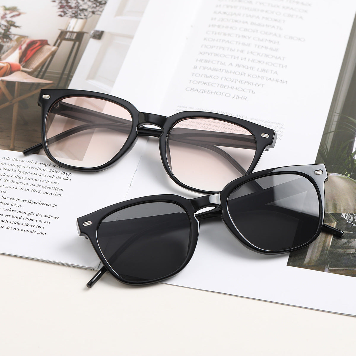 Damen stilvolle Sonnenbrille mit robustem Rahmen und UV-Schutz Brehn