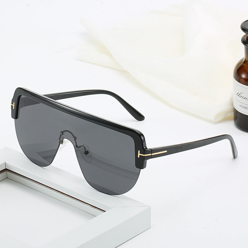 Zeitgenössische Voll-Rahmen Schildkröten-Sonnenbrille Brehn