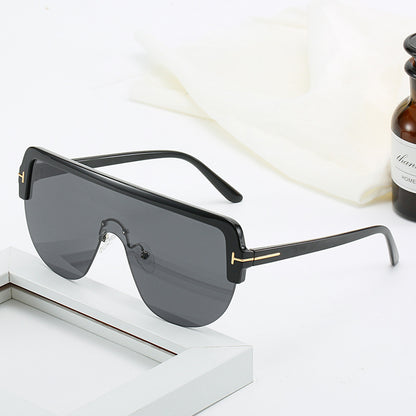 Zeitgenössische Voll-Rahmen Schildkröten-Sonnenbrille Brehn