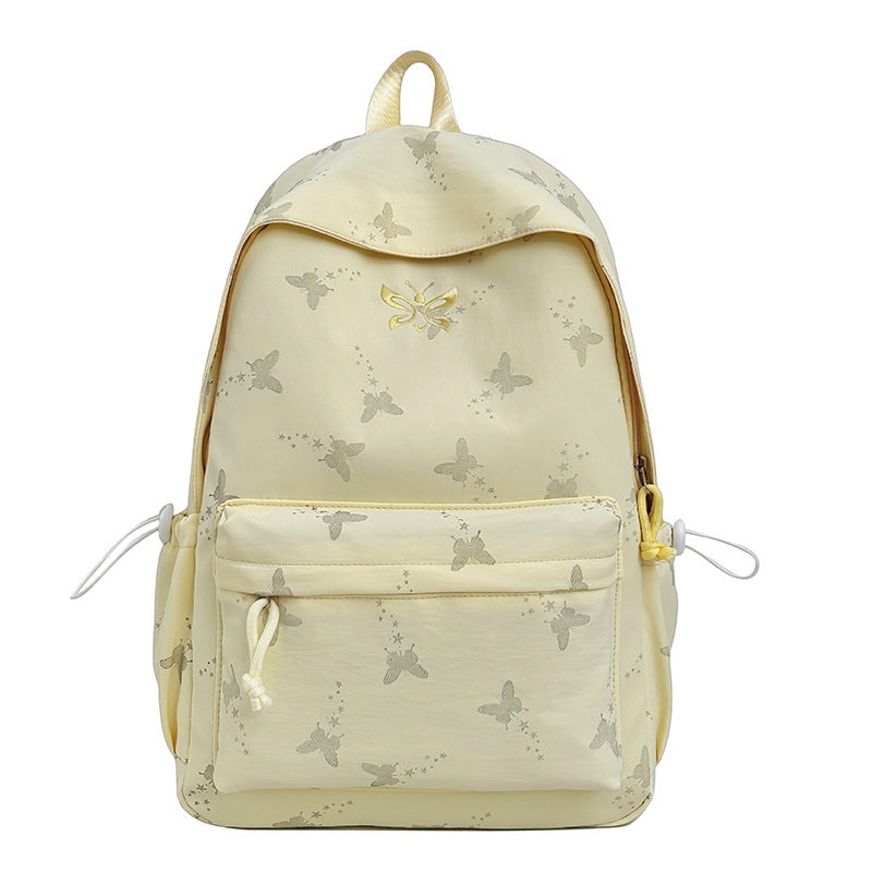 Butterfly-Print Leichter Rucksack