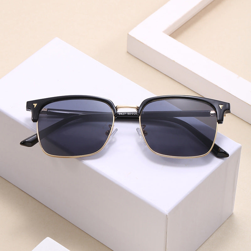 Damen elegante quadratische Brille mit leichtem Metallrahmen Brehn