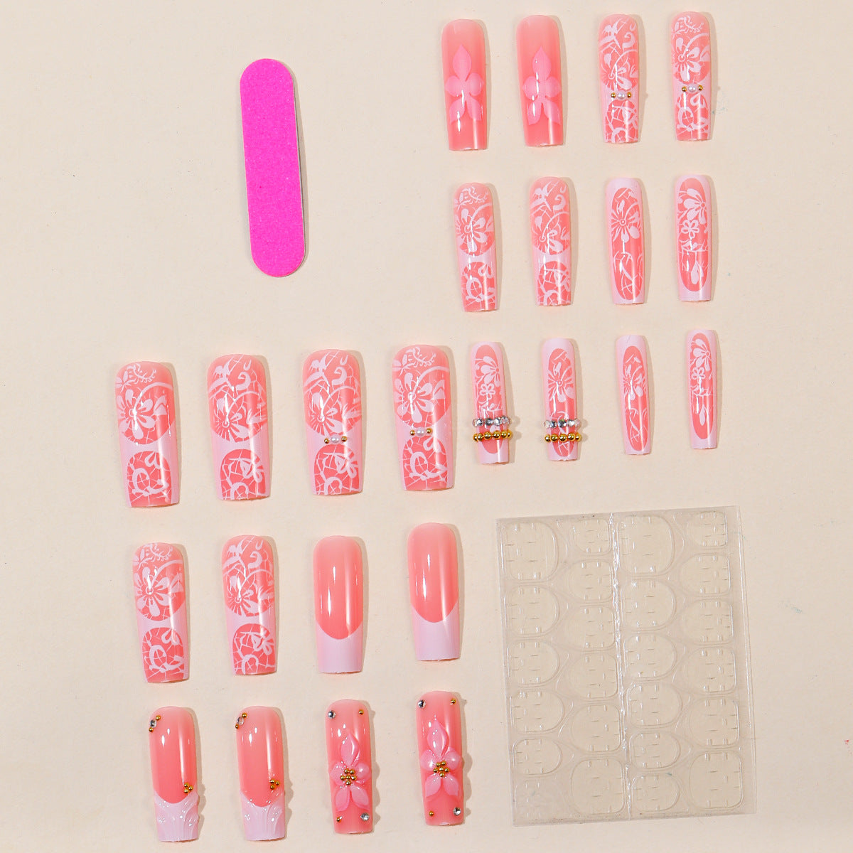 Florale dekorative 3D Nagelkunstverlängerungen Brehn