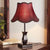 Elegante Stoffschirm Tischlampe