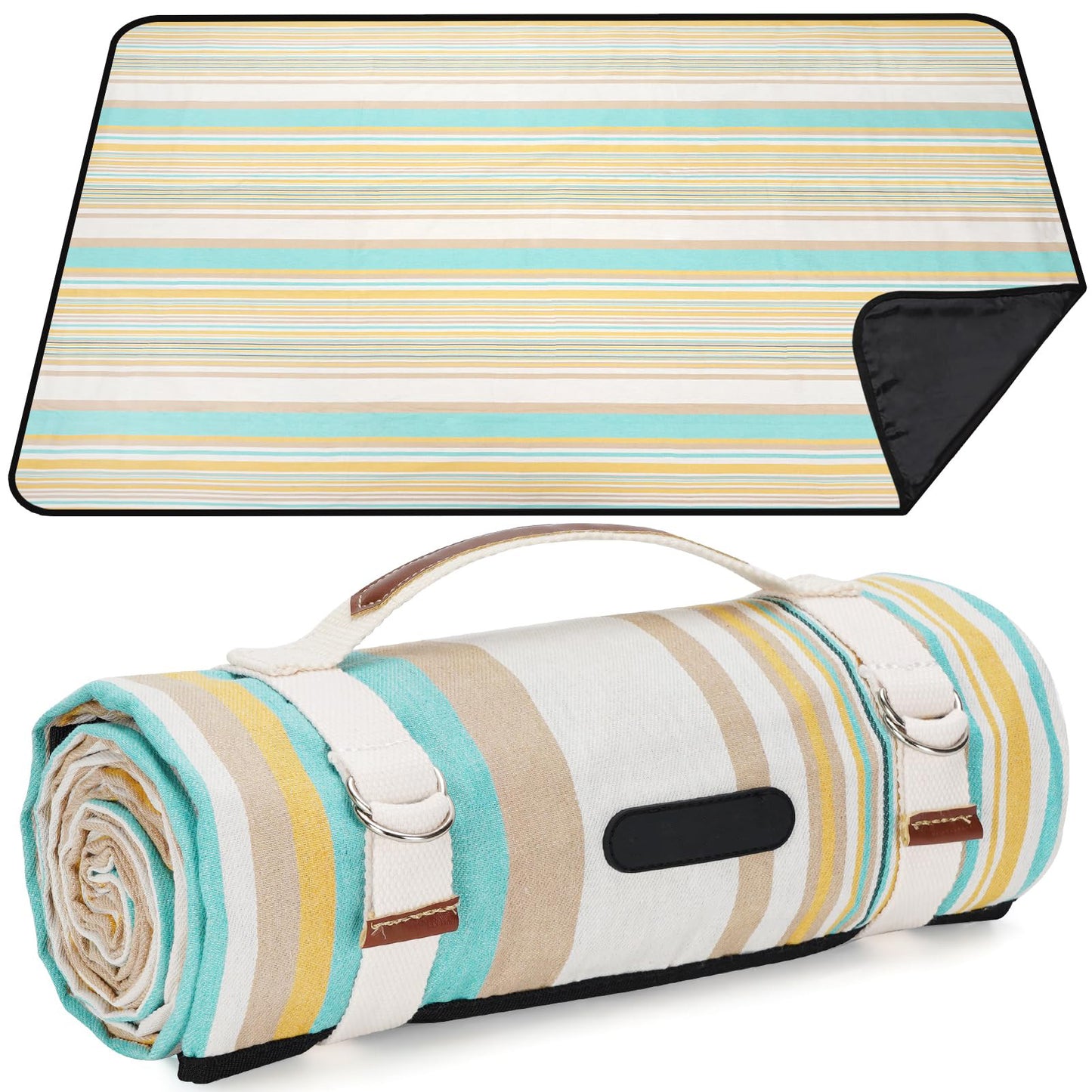 Unisex Picknickdecke mit wasserabweisender Unterseite und Tragegriff Brehn