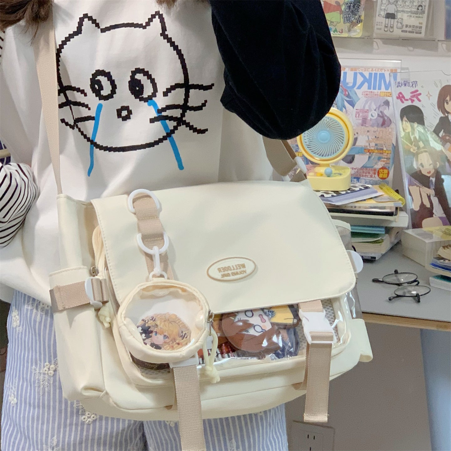 Legere Umhängetasche Schulrucksack