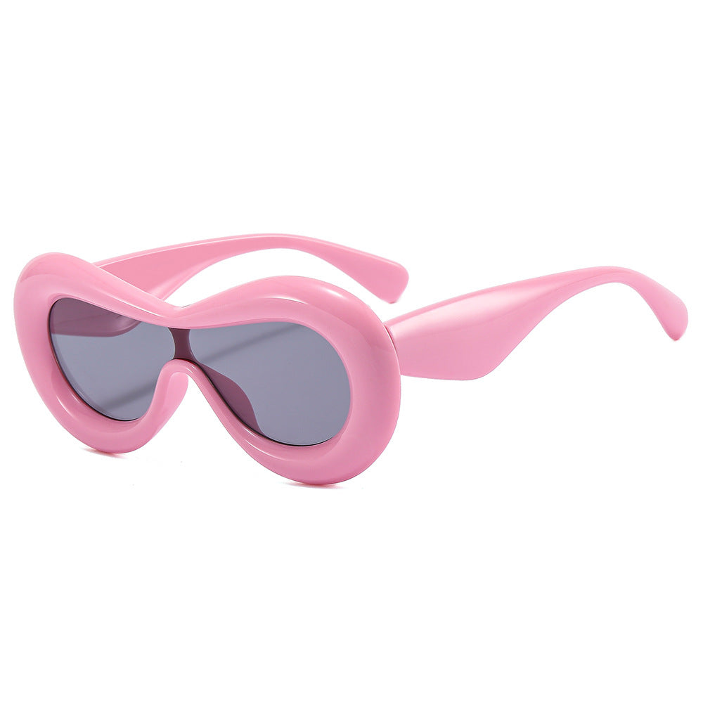 Damen modische Sonnenbrille mit nostalgischem Schwung Brehn