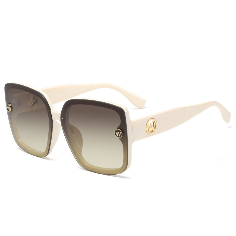 Damen quadratische Sonnenbrille mit gradienten Gläsern Brehn