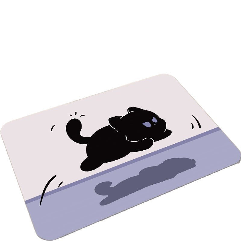 Süßes Katzen-Design Badezimmermatte Brehn
