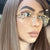 Damen quadratische Sonnenbrille mit eleganten Zierdetails Brehn