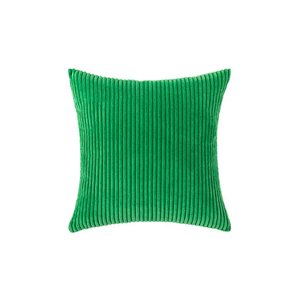 Corduroy Rippierter Quadratischer Akzentkissenbezug mit tiefem Kanaltextur und verdecktem Reißverschluss