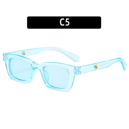Chunky Vintage-Style Quadrat-Sonnenbrillen