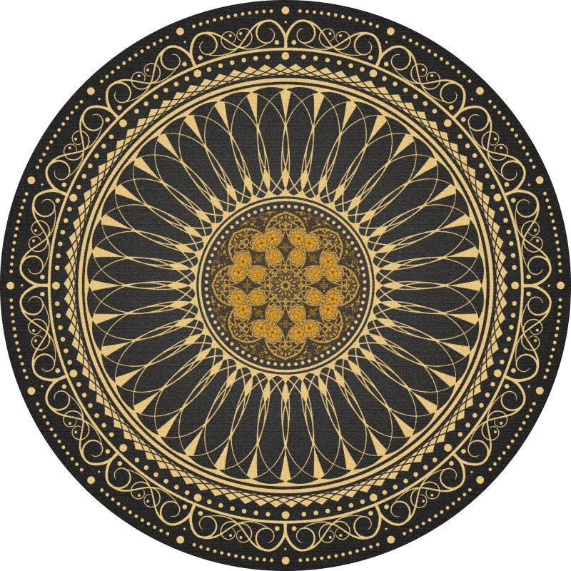 Runder geometrisches Muster Bereichsteppich