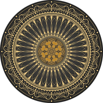 Runder geometrisches Muster Bereichsteppich
