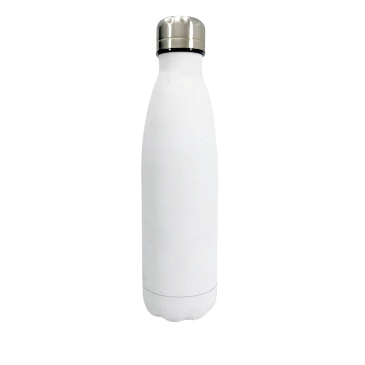 Damen stilvolle Edelstahl Trinkflasche mit rutschfester Silikonhülle Brehn
