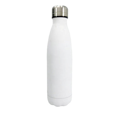 Damen stilvolle Edelstahl Trinkflasche mit rutschfester Silikonhülle Brehn