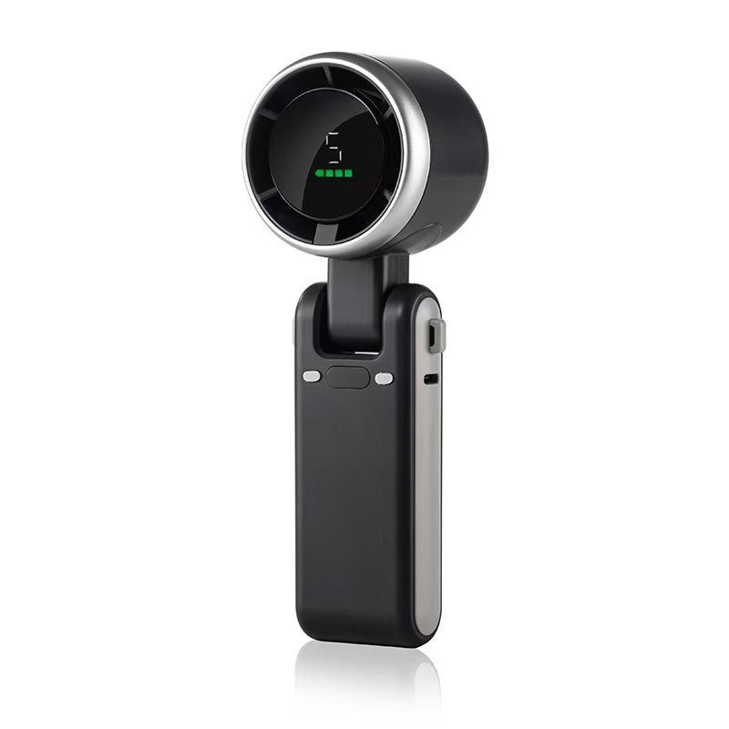 Unisex nan kompakter blattloser Handventilator mit LED-Anzeige, mehrstufiger Regelung und Akkubetrieb Brehn